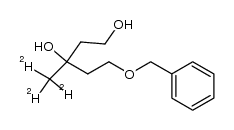5-benzyloxy-3-[(2H3)methyl]-4-pentan-1,3-diol结构式
