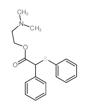 2-dimethylaminoethyl 2-phenyl-2-phenylsulfanyl-acetate结构式