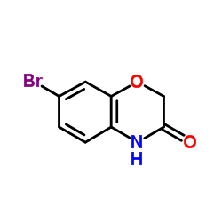 7-溴-2H-苯并[b][1,4]噁嗪-3(4H)-酮结构式
