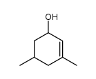 3,5-dimethyl-2-cyclohexen-1-ol结构式