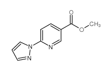 6-吡唑-1-基-烟酸甲酯结构式