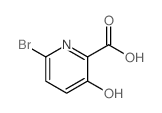 6-溴-3-羟基甲酸吡啶结构式