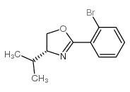 (R)-2-(2-溴苯基)-4-异丙基-4,5-二氢噁唑结构式