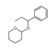 2-(1-phenylpropoxy)tetrahydro-2H-pyran结构式