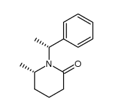(S)-6-methyl-1-((R)-1-phenylethyl)piperidin-2-one结构式