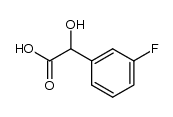 2-(3-fluorophenyl)-2-hydroxyacetic acid结构式
