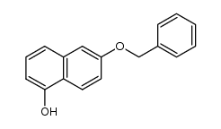6-(benzyloxy)naphthalen-1-ol结构式