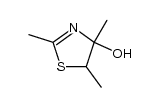2,4,5-trimethyl-4,5-dihydro-thiazol-4-ol结构式