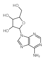 9H-Purin-6-amine, 9-a-D-arabinofuranosyl-结构式