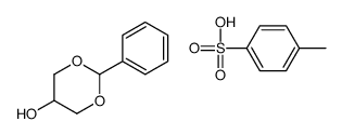 4-methylbenzenesulfonic acid,2-phenyl-1,3-dioxan-5-ol结构式