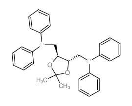异丙烯基-2,3-二羟基-1,4-双二苯基膦丁烷结构式