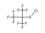 nonafluoro-tert-butanesulfenyl chloride结构式