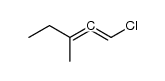 1-chloro-3-methyl-penta-1,2-diene结构式