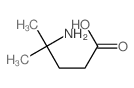 Pentanoic acid, 4-amino-4-methyl-结构式