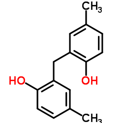 2,2'-亚甲基-双-(4-甲基苯酚)结构式