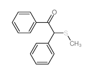2-methylsulfanyl-1,2-diphenyl-ethanone结构式