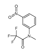2,2,2-trifluoro-N-methyl-N-(3-nitrophenyl)acetamide结构式