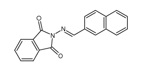 N-naphthalen-2-ylmethyleneamino-phthalimide结构式