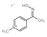 Pyridinium,4-[1-(hydroxyimino)ethyl]-1-methyl-, iodide (1:1)结构式