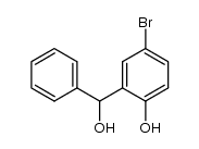 4-bromo-2-(hydroxy-phenyl-methyl)-phenol结构式
