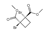 (+/-)-1,2-dibromo-cyclobutane-1r,2t-dicarboxylic acid dimethyl ester结构式