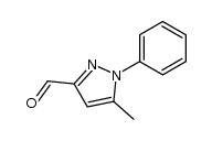 5-methyl-1-phenylpyrazole-3-carbaldehyde结构式