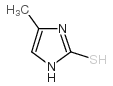 2-巯基-4-甲基咪唑结构式