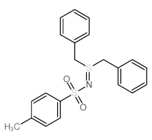 N-(dibenzyl-$l^3249-66-9-sulfanylidene)-4-methyl-benzenesulfonamide结构式