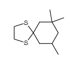 7,7,9-trimethyl-1,4-dithia-spiro[4.5]decane结构式