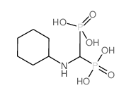 [(cyclohexylamino)methylene]-1,1-bisphosphonate结构式