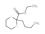 1,3-Dithiane-2-carboxylicacid, 2-butyl-, ethyl ester结构式