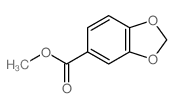 甲基 1,3-苯并二恶唑-5-羧酸酯结构式