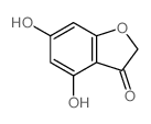 4,6-dihydroxybenzofuran-3-one结构式