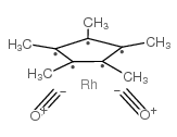 二羰基(五甲基环戊二烯基)铑(I)结构式