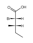 (2S,3S)-2-bromo-3-methylpentanoic acid结构式