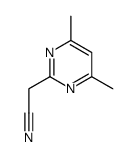 2-Pyrimidineacetonitrile, 4,6-dimethyl- (8CI,9CI)结构式