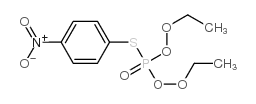 O,O-二乙基-S-(对硝基苯基)硫代磷酸酯结构式