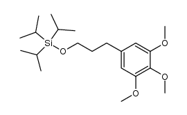 triisopropyl(3-(3,4,5-trimethoxyphenyl)propoxy)silane结构式