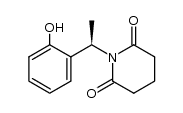 (R)-1-(1-(2-hydroxyphenyl)ethyl)piperidine-2,6-dione结构式