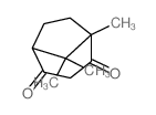 Bicyclo[3.2.1]octane-2,4-dione,1,8,8-trimethyl-结构式