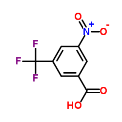 3-硝基-5-(三氟甲基)苯甲酸结构式