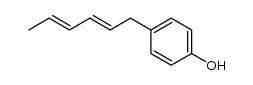 4-(hexa-2,4-dien-1-yl)phenol结构式