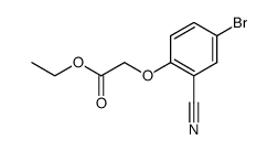 (4-bromo-2-cyanophenoxy)acetic acid ethyl ester结构式