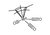 hydrido(tricarbonyl)(&eta;5-pentamethylcyclopentadienyl)tungsten(II)结构式
