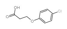3-(对氯苯氧基)丙酸结构式