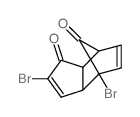 endo-2,4-Dibromdicyclopentadien-1,8-dion结构式