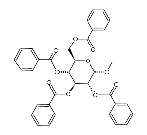 methyl 2,3,4,6-tetra-O-benzoyl-α-D-altropyranoside结构式