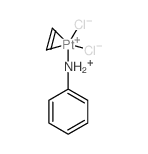 Platinum,(benzenamine)dichloro(h2-ethene)-, stereoisomer (9CI)结构式