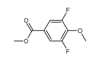 Methyl 3,5-difluoro-4-methoxybenzoate结构式