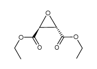 (+)-(2S,3S)-trans-Oxiran-2,3-dicarbonsaeure-diethylester结构式